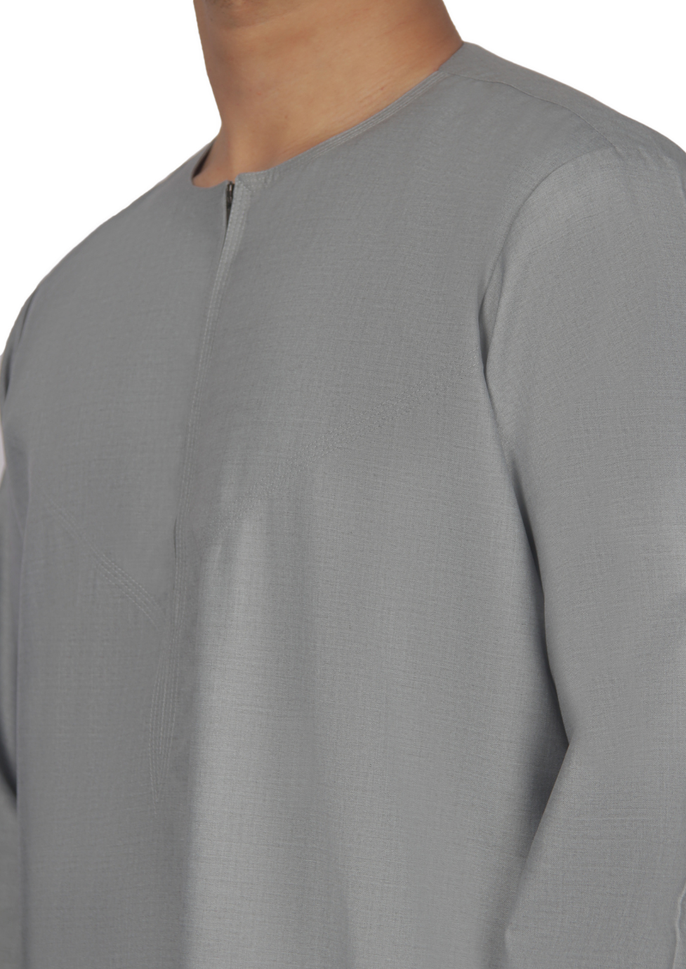 Luxury Light Grey Omani Thobe