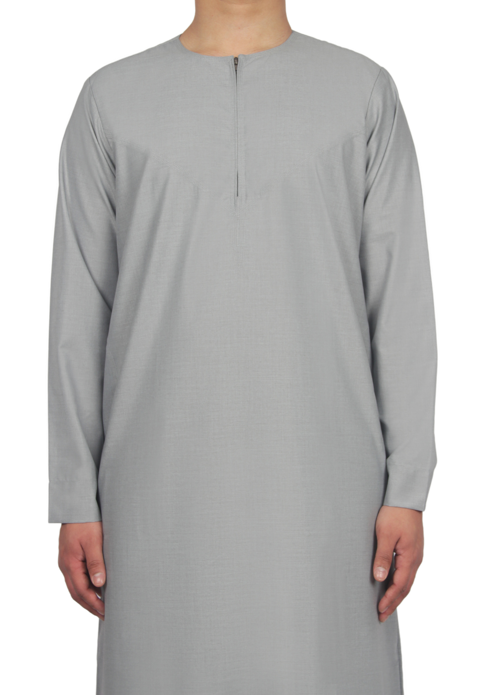 Luxury Light Grey Omani Thobe