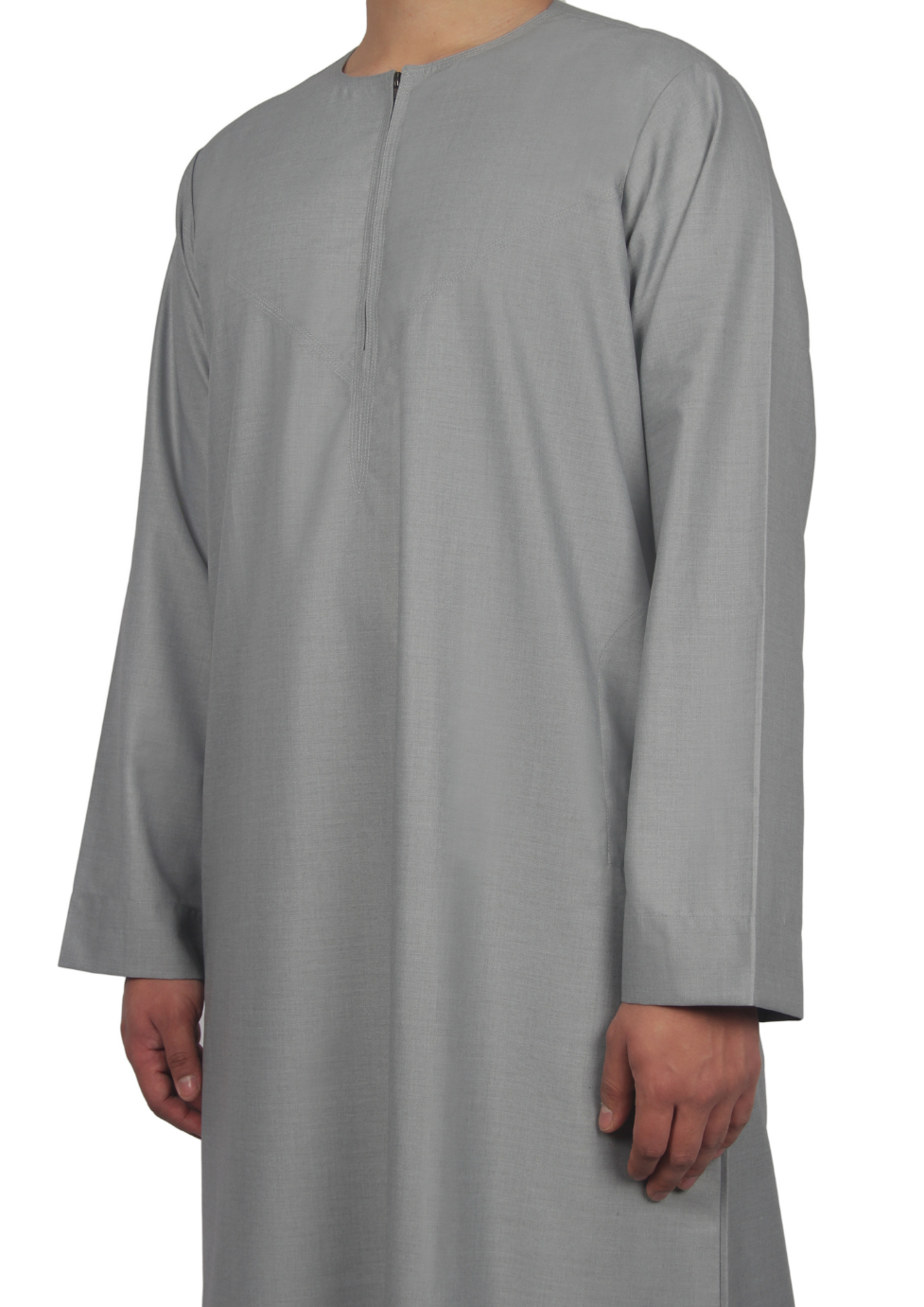 Luxury Light Grey Omani Thobe