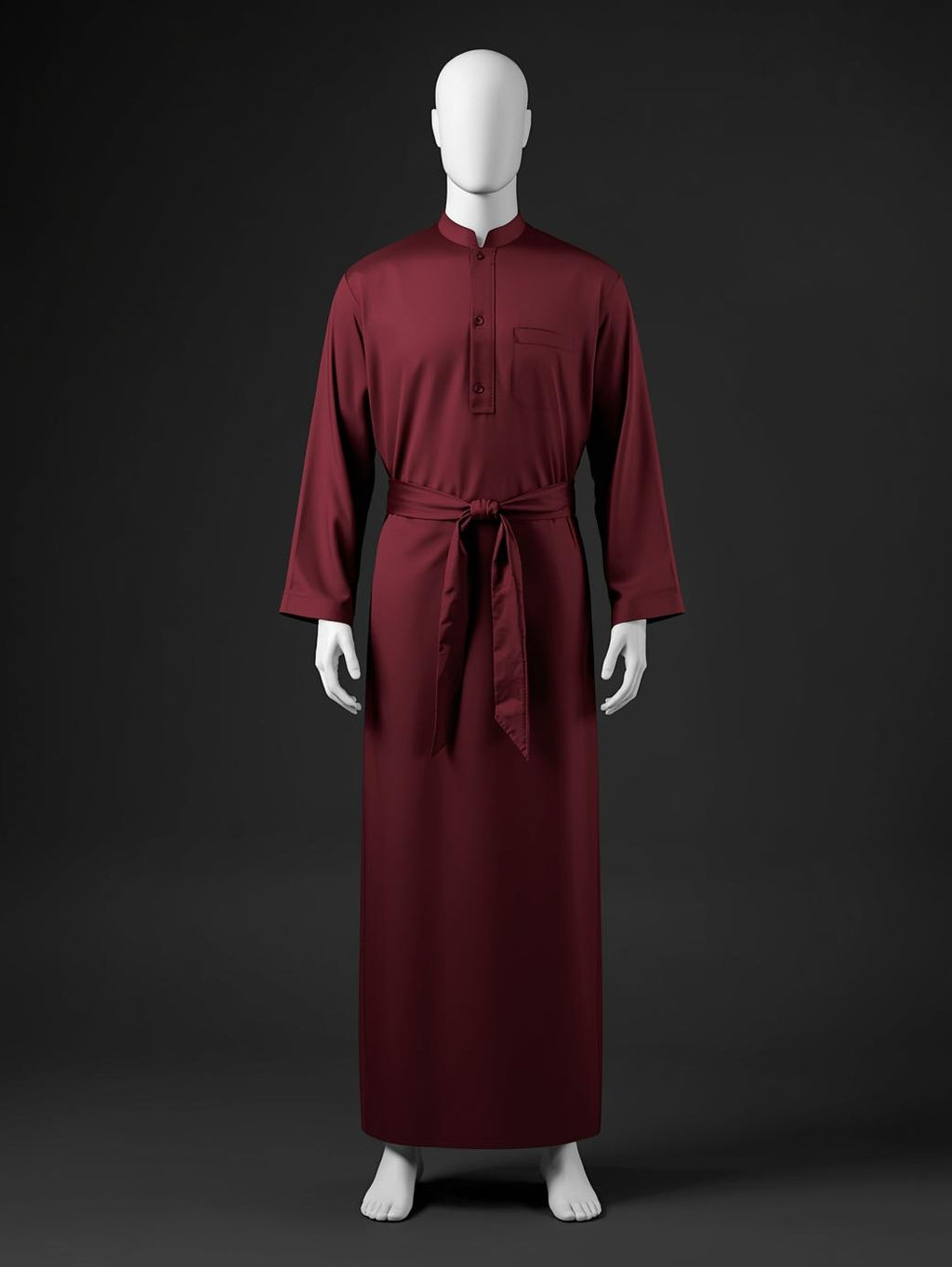 The Sultan Thobe — Burgundy